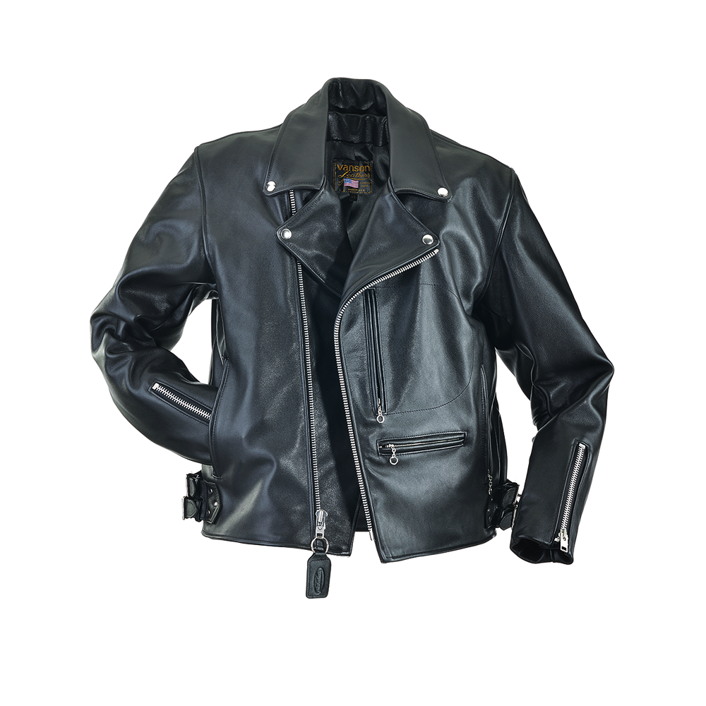 Heavy Leather Motorcycle Jacket