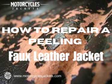 Peeling Faux Leather Jacket