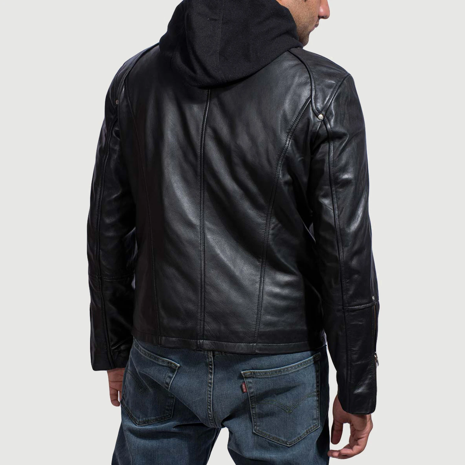 Leather Jacket With Hood 3