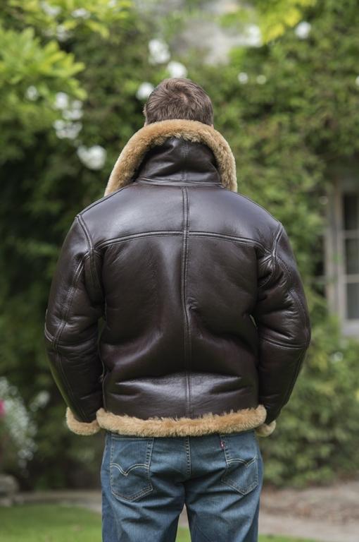 Leather Sheepskin Flight Jacket 1