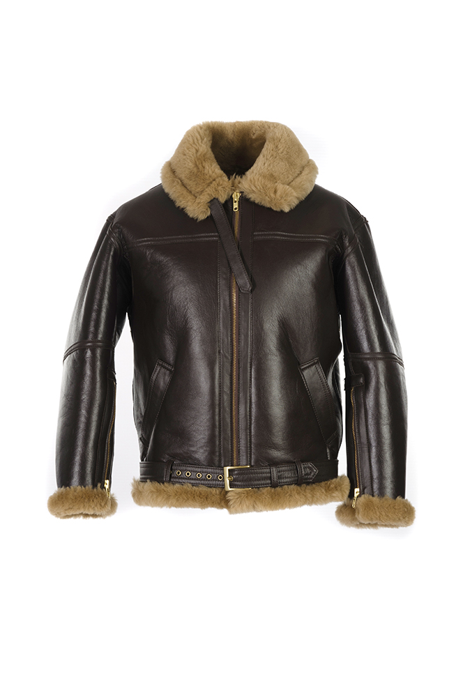 Leather Sheepskin Flight Jacket 2