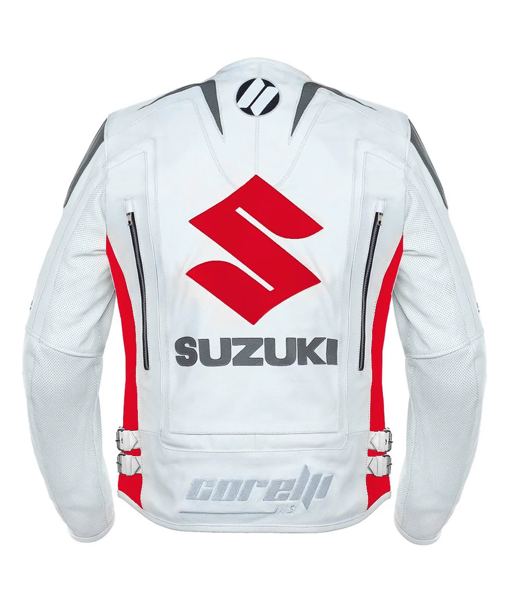 Leather Suzuki Motorcycle Jacket2