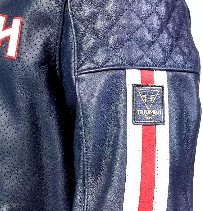Leather Triumph Motorcycle Jacket 3