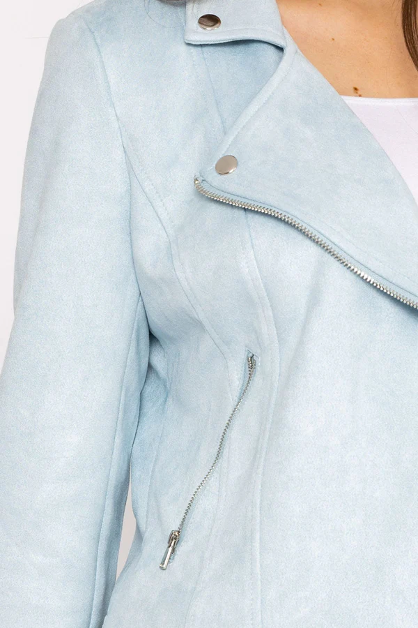 Light Blue Suede Jacket 1