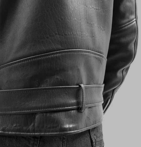 Lightweight Leather Motorcycle Jacket 2
