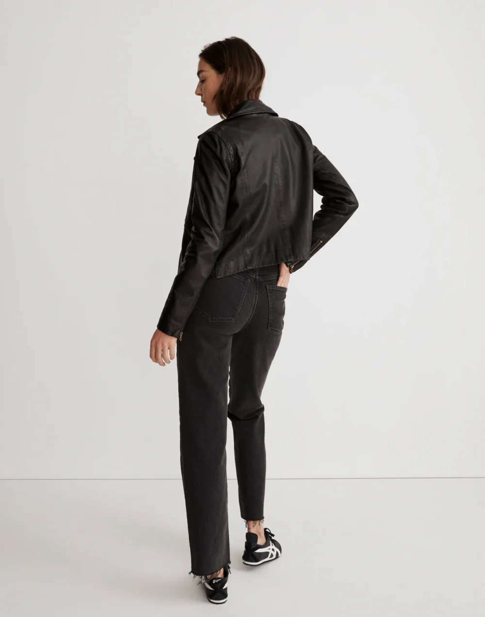 Madewell Washed Leather Motorcycle Jacket 4