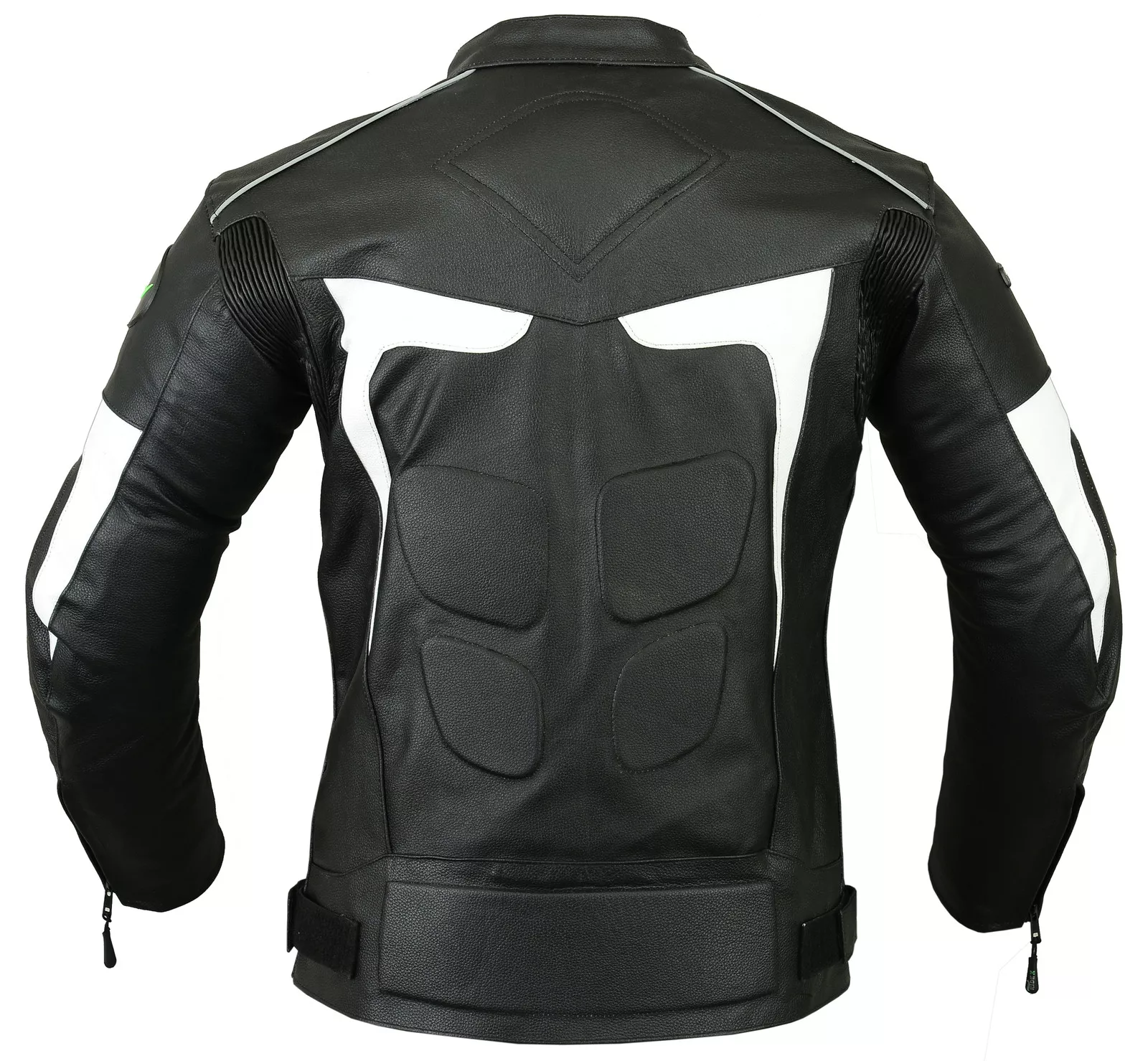 Mens Leather Motorcycle Jacket With Armor 2