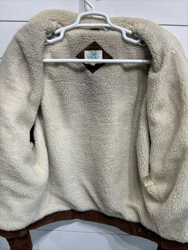 Mens Suede Sherpa jacket 3