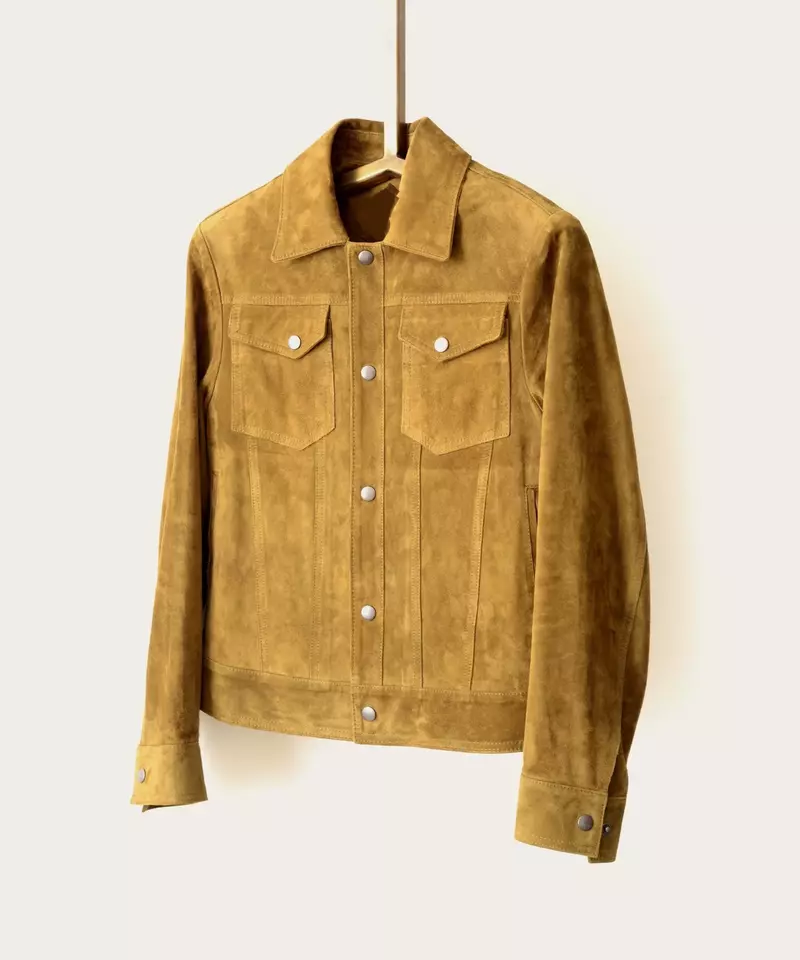 Mens Suede Trucker jacket 2