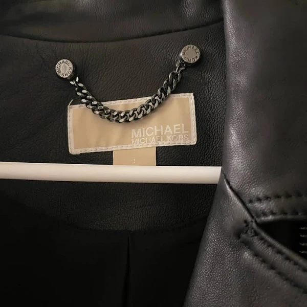 Michael Kors Leather Motorcycle Jacket 3