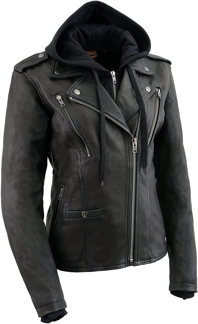 Milwaukee Women's Leather Motorcycle Jacket 2