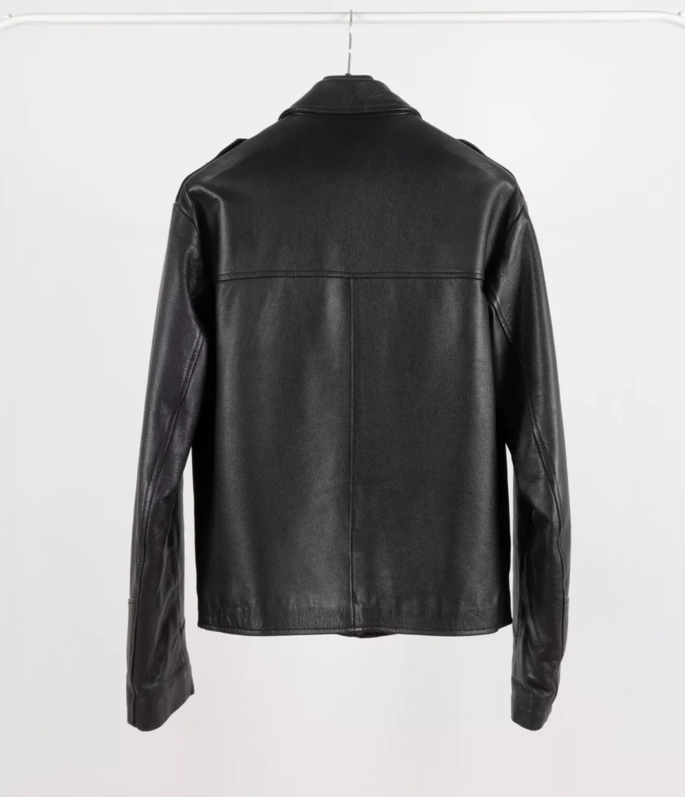 Motorcycle Cop Leather Jacket 2