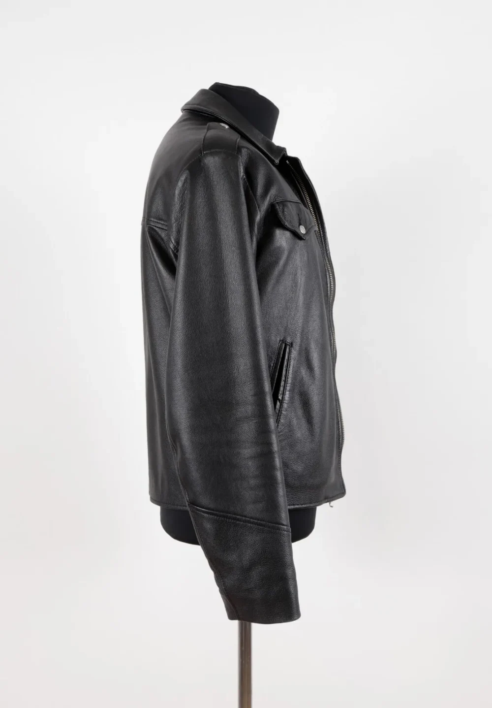 Motorcycle Cop Leather Jacket 4