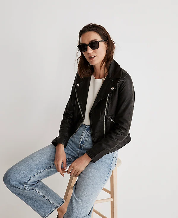 Motorcycle Leather Jacket Women 4