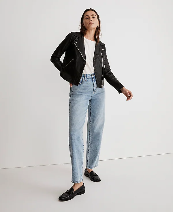 Motorcycle Leather Jacket Women