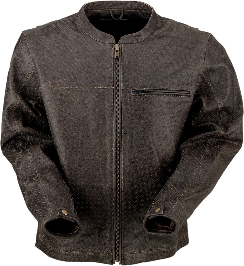 Motorcycle Perforated Leather Jacket