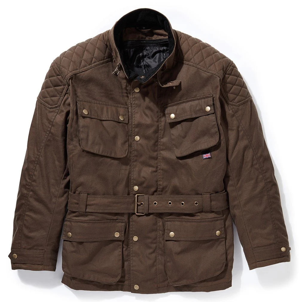 Motorcycle Waxed Cotton Jacket 2