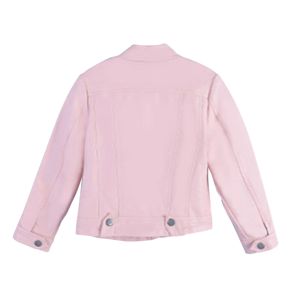 Pink Faux Leather Biker Jacket 3