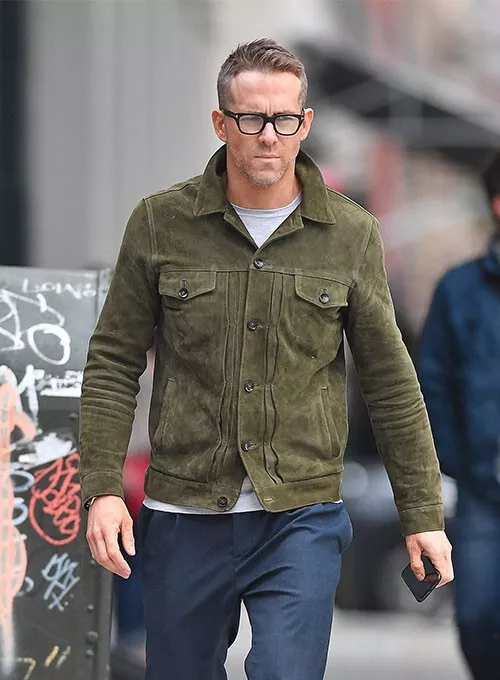 Ryan Reynolds Suede Jacket