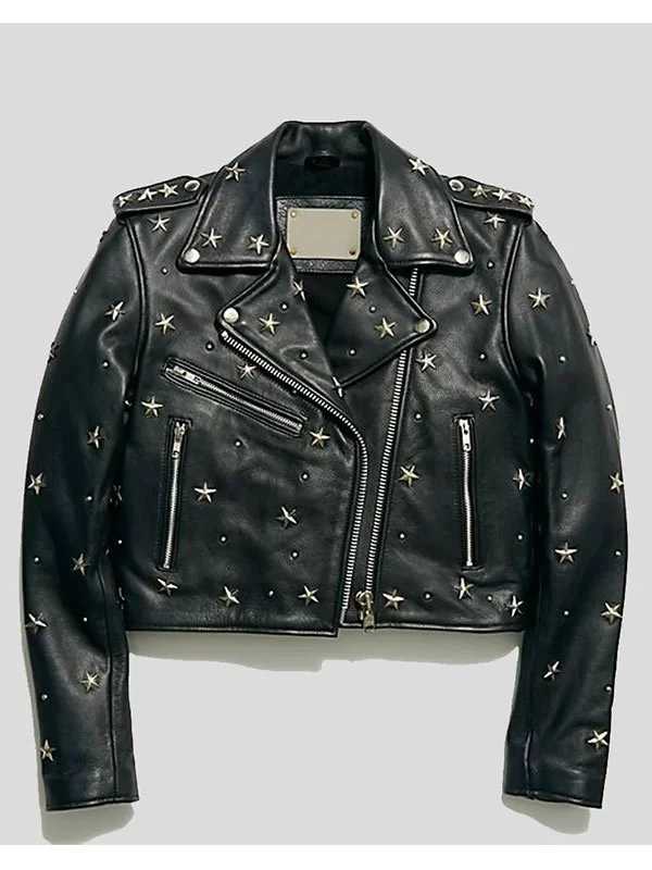 Star Motorcycle Leather Jacket 4