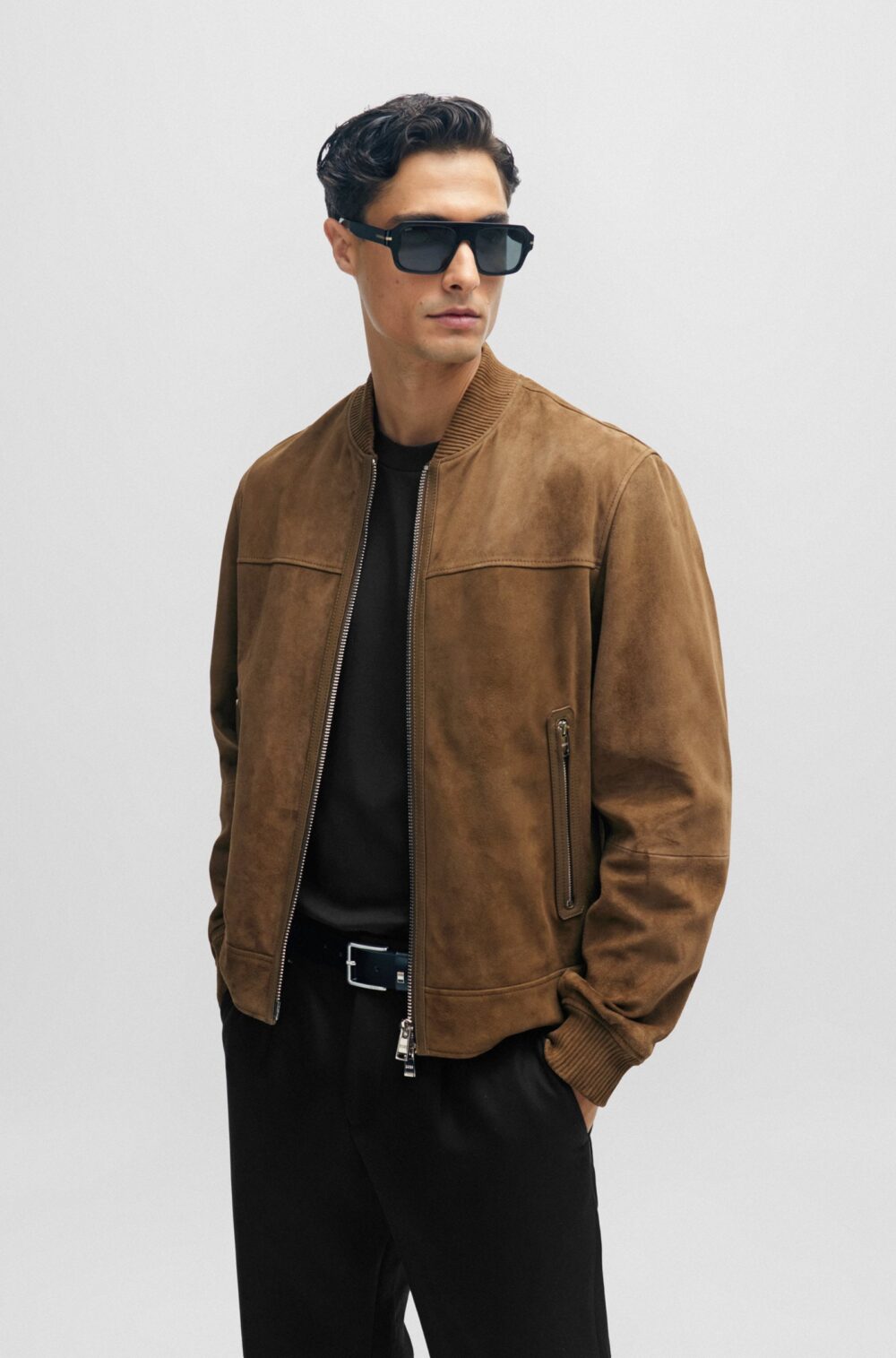 Suede Tan Jacket Mens