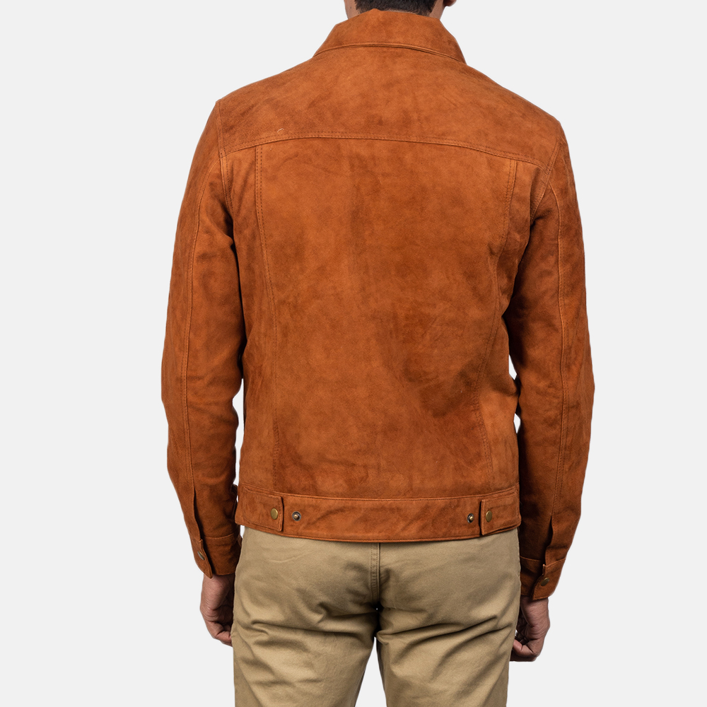 Suede Trucker Jacket Mens 4