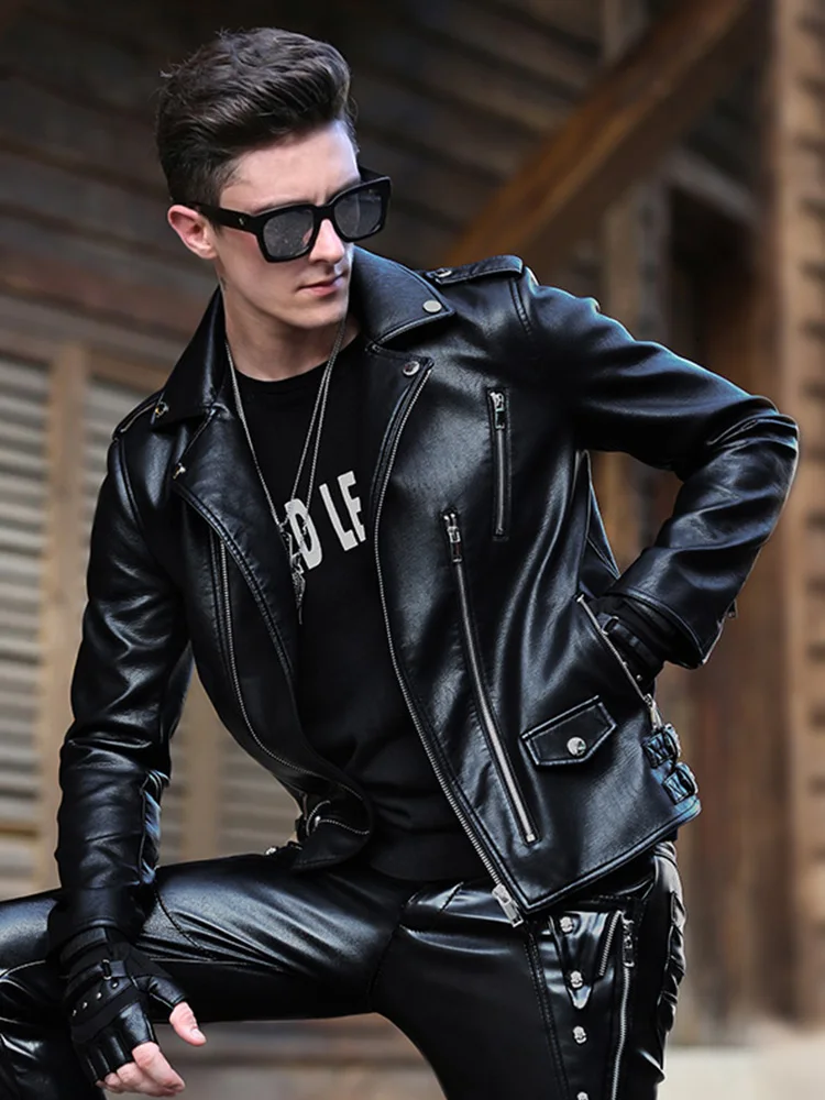 Summer Leather Jacket Motorcycle