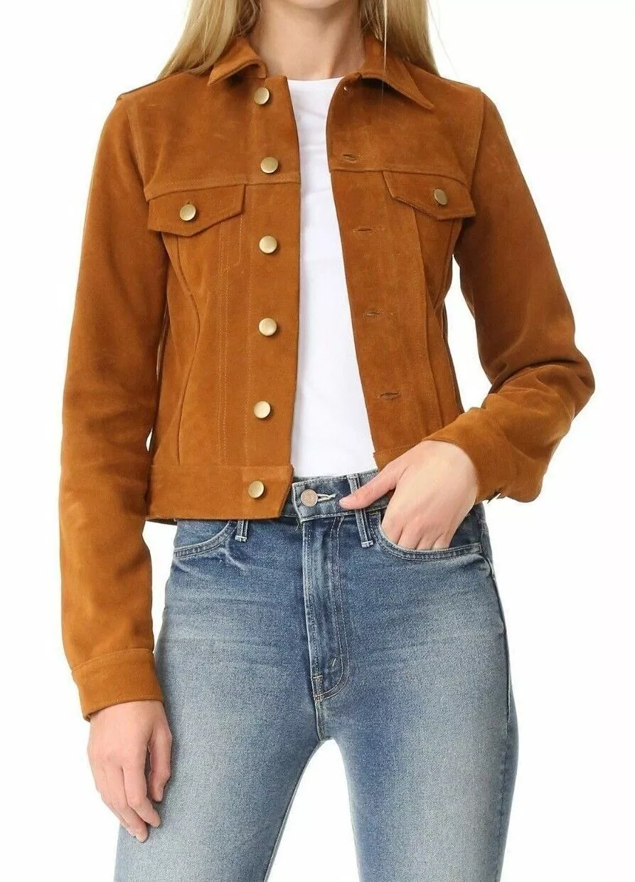 Tan Suede Jacket Womens
