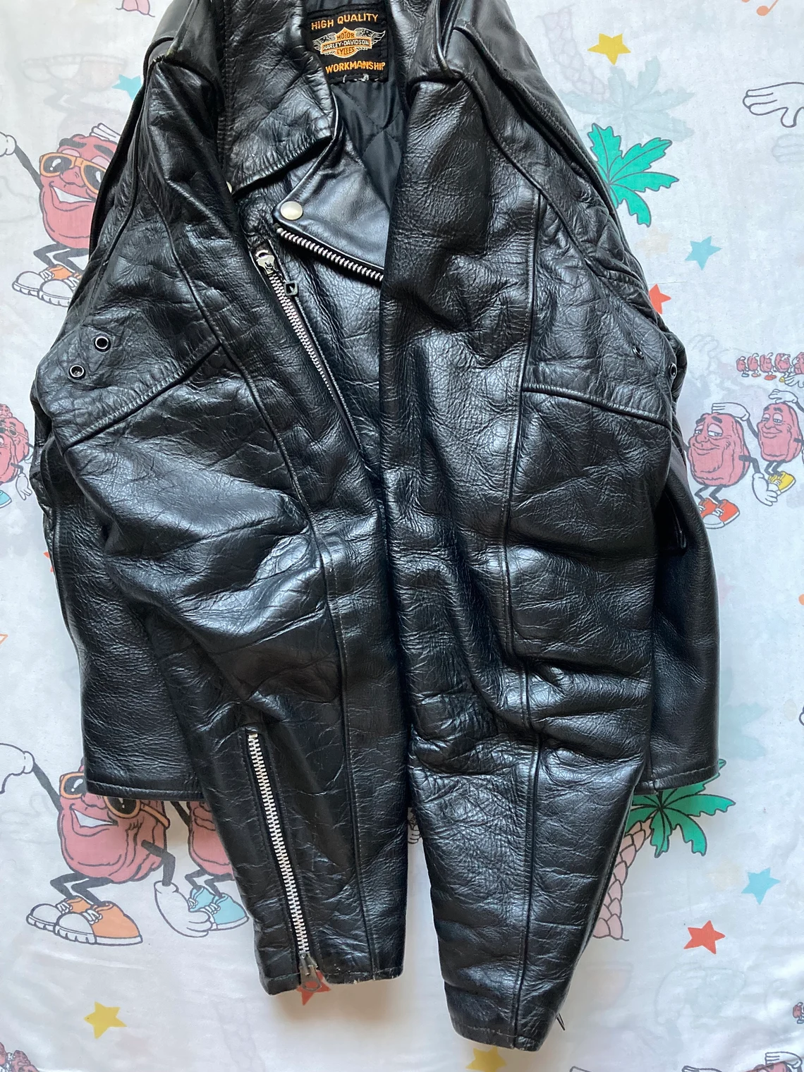 Womens Motorcycle Leather Jacket 50s Style 2