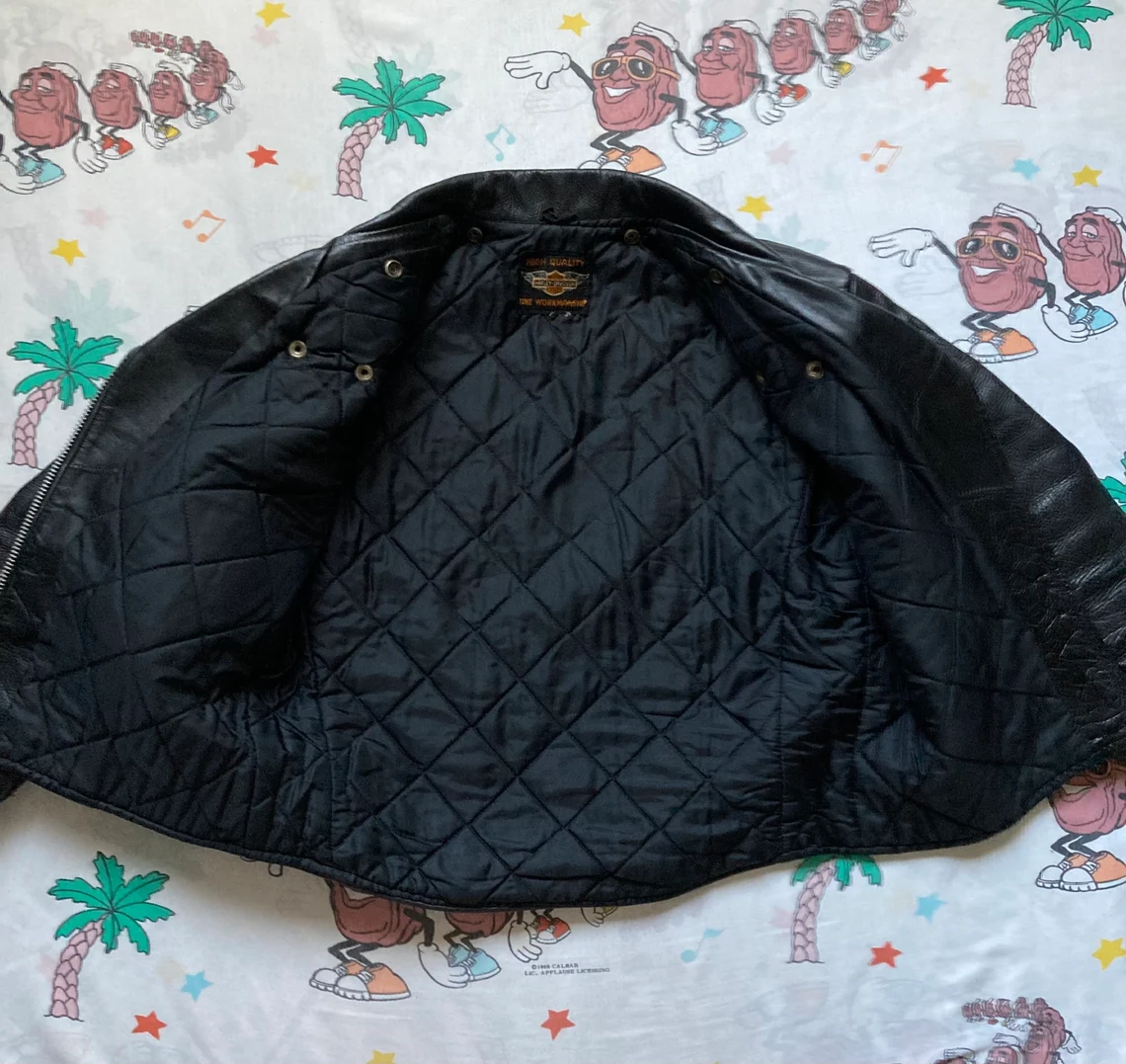 Womens Motorcycle Leather Jacket 50s Style 3