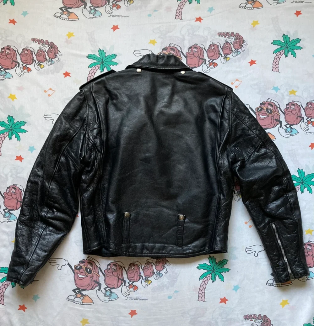 Womens Motorcycle Leather Jacket 50s Style 4