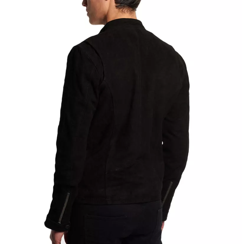 black suede motorcycle jacket 1