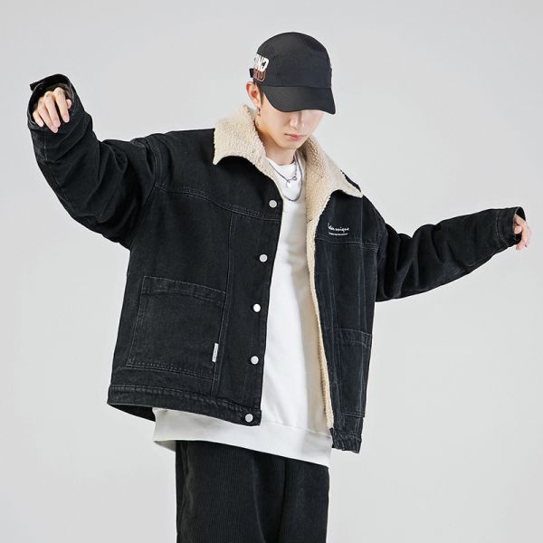 denim jacket sheepskin lining