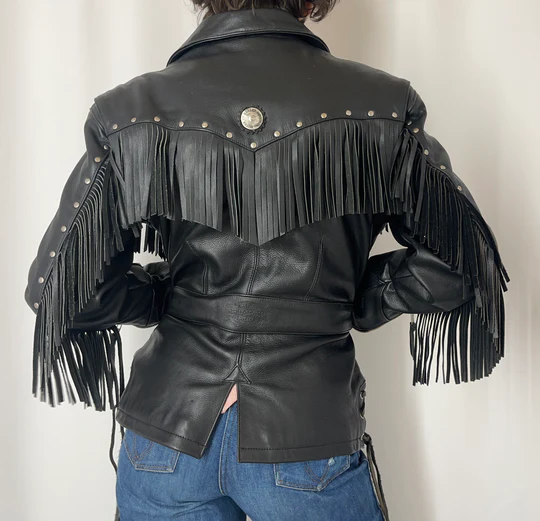 harley davidson womens leather jacket with fringe 1