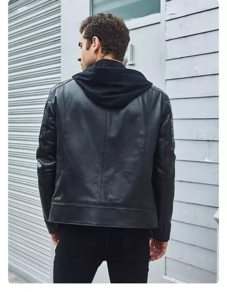 Leather And Hoodie Jacket 3