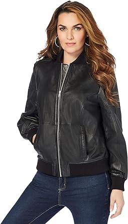 leather bomber jacket womens