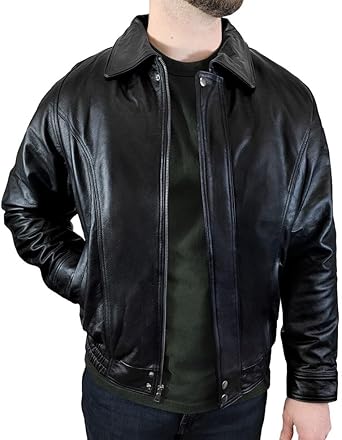 men leather bomber jacket