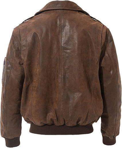 mens leather bomber flight jacket 2