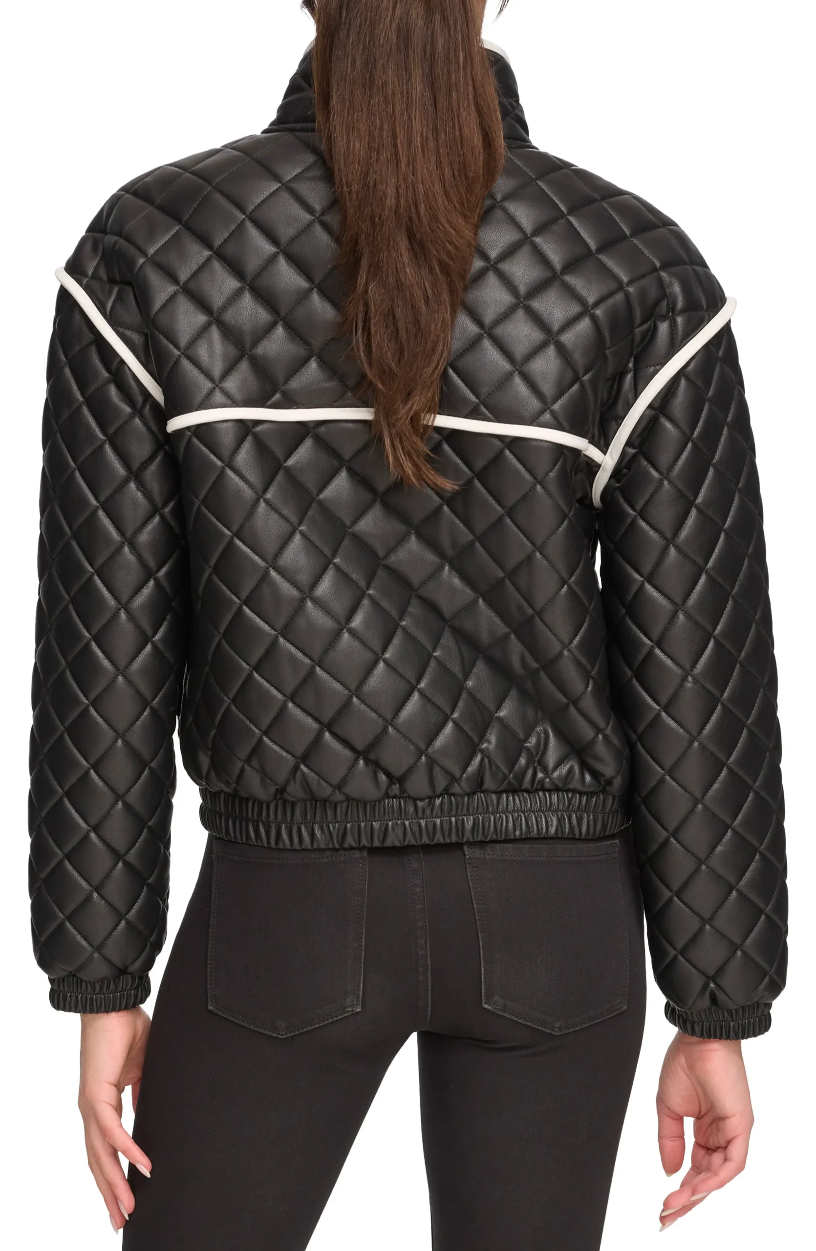 quilted leather bomber jacket women 3