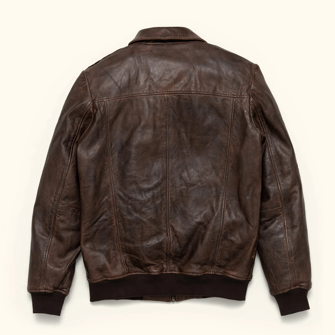 sherpa leather bomber jacket 3
