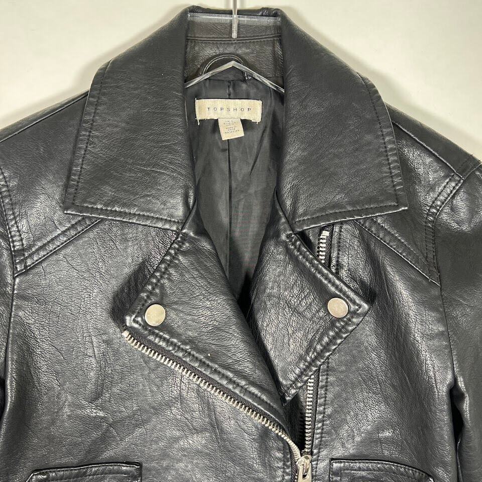 topshop faux leather biker jacket 3
