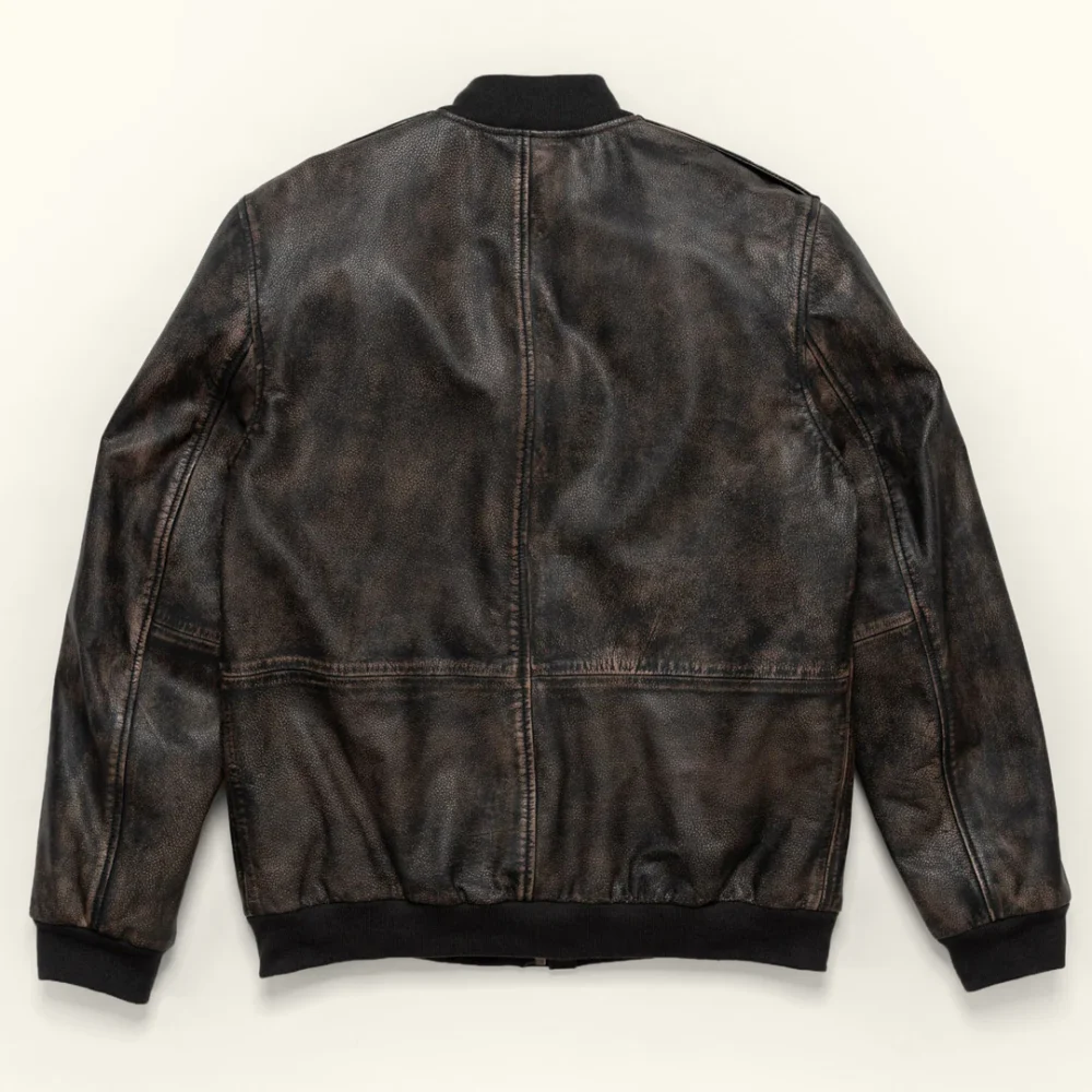 vintage leather bomber jacket 2