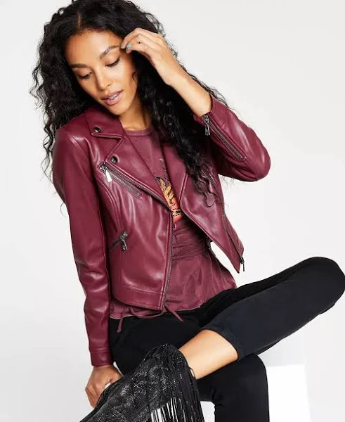 womens cropped moto jacket