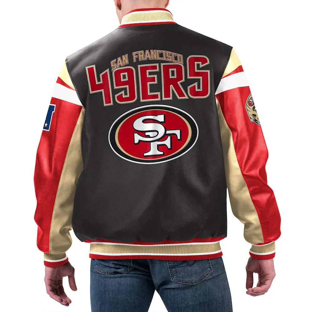 49ers Leather Varsity Jacket