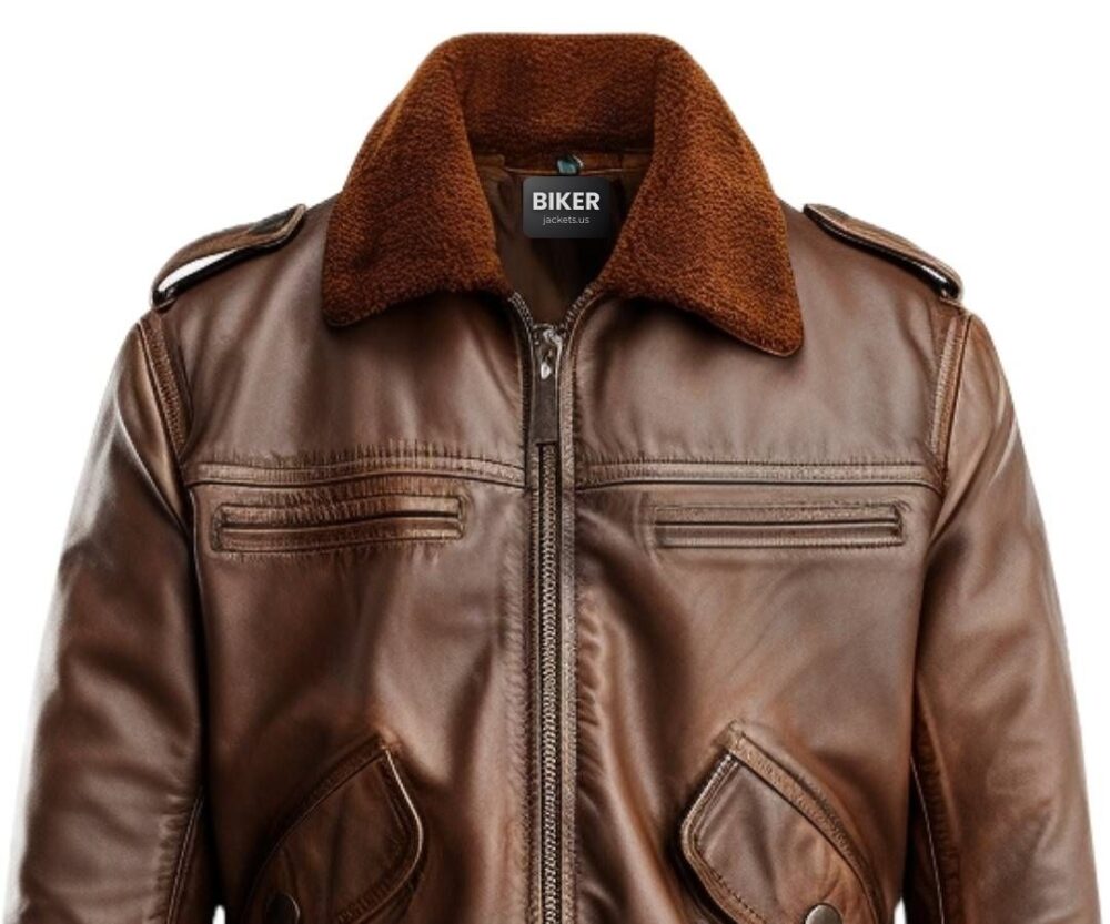 70's Vintage Brown Leather Jacket