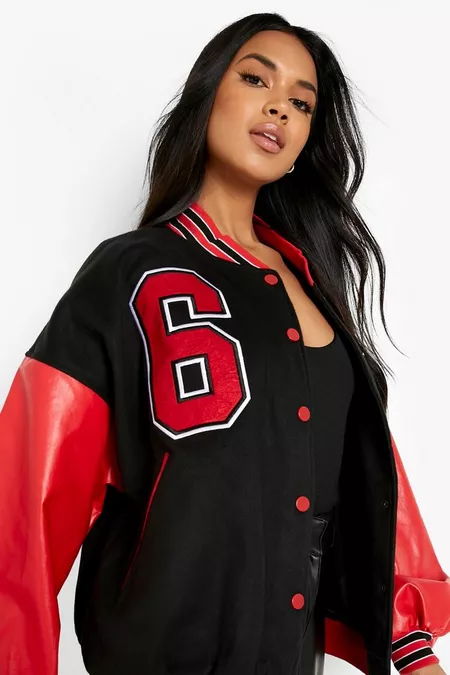 Black And Red Varsity Jacket