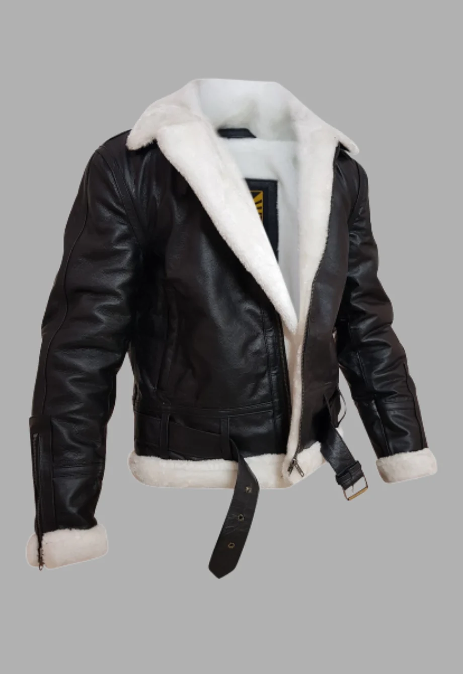 Black And White Aviator Jacket