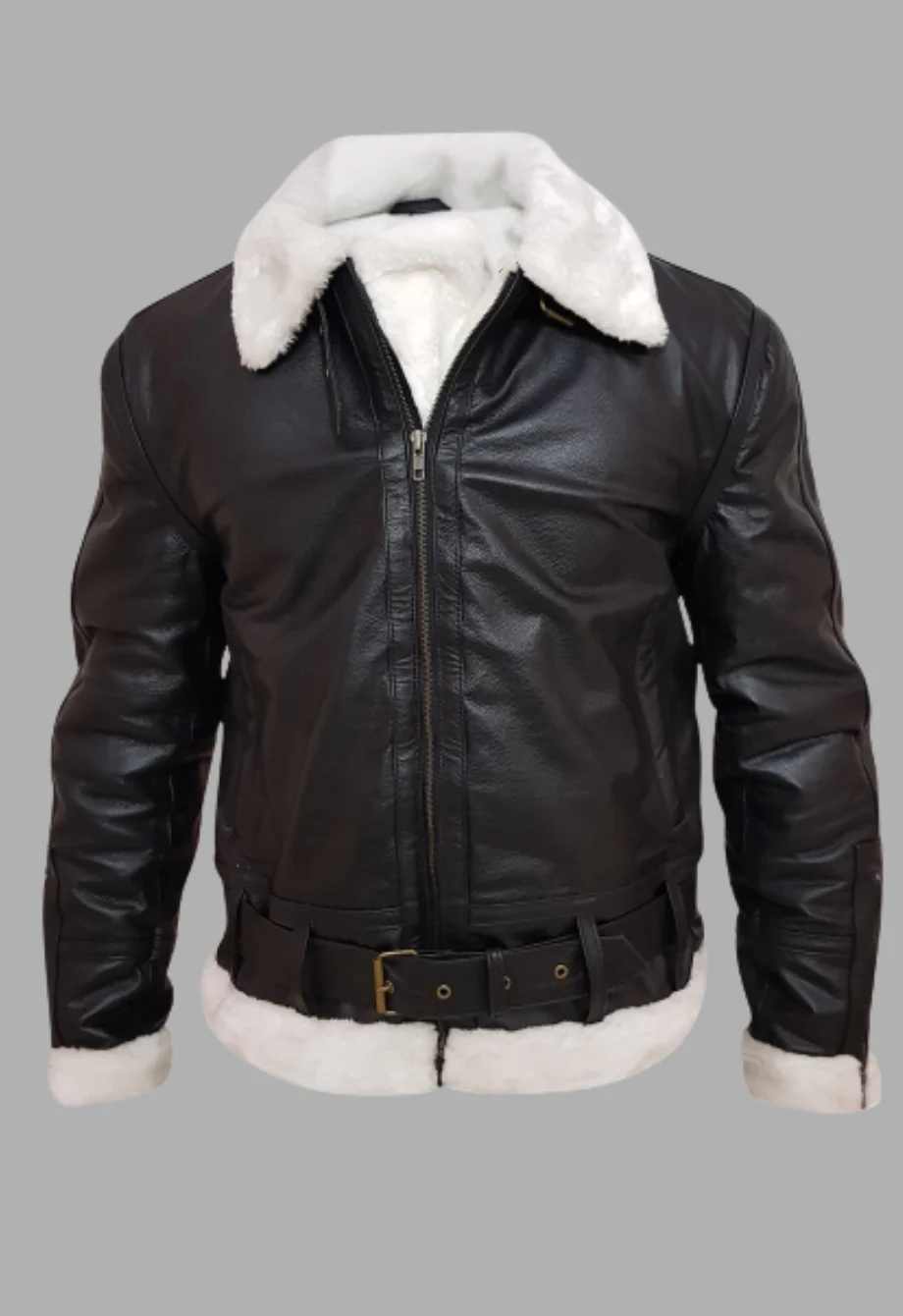 Black And White Aviator Jacket