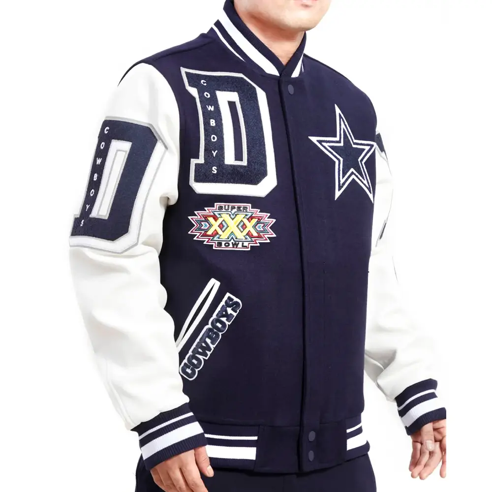 Dallas Cowboys Varsity Leather Jacket