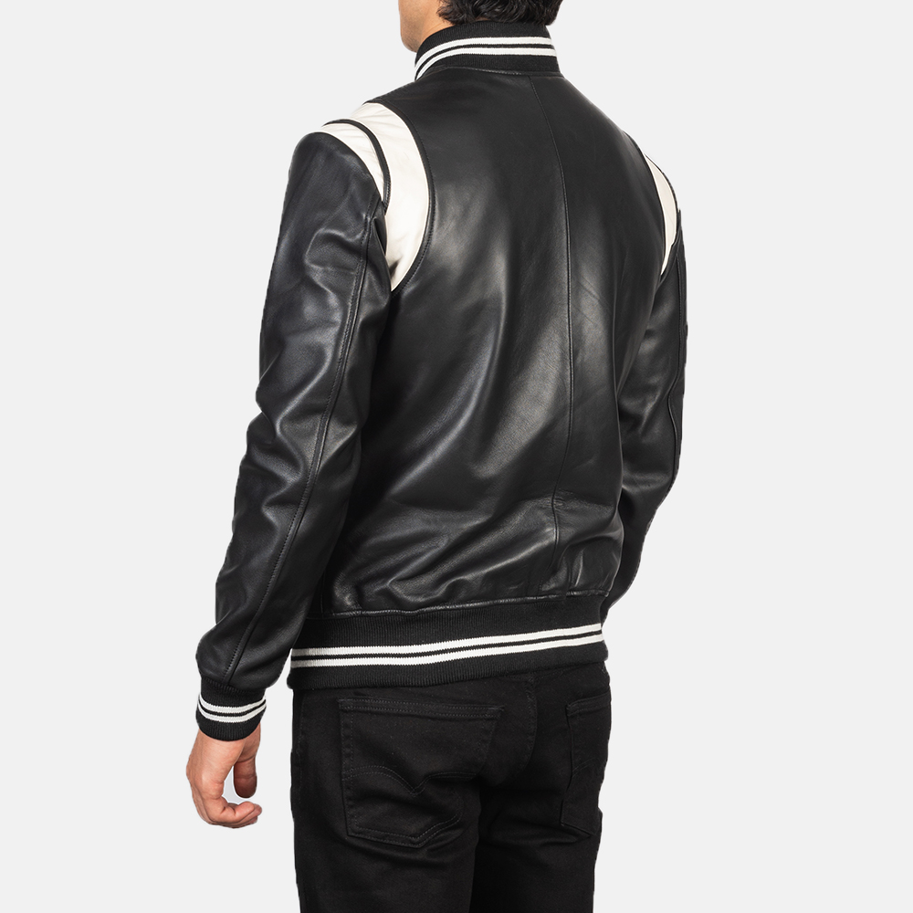 Leather Varsity Jacket Mens